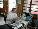 Uli, DL8OBQ hard at work on 10 meters in CQWW SSB